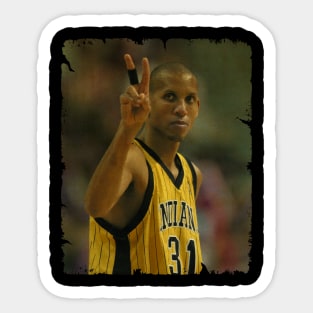 Reggie Miller - Vintage Design Of Basketball Sticker